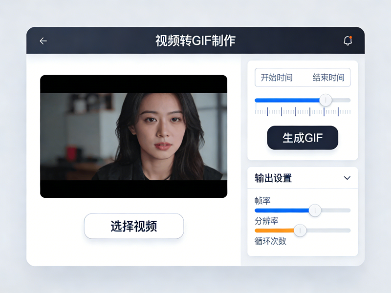 在线一键视频转gif，高清无水印不丢帧/