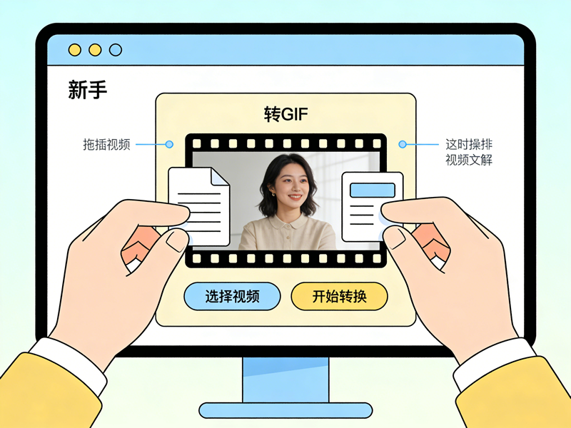 零基础gif动画制作：视频转GIF功能详解，简单几步生成优质动图/